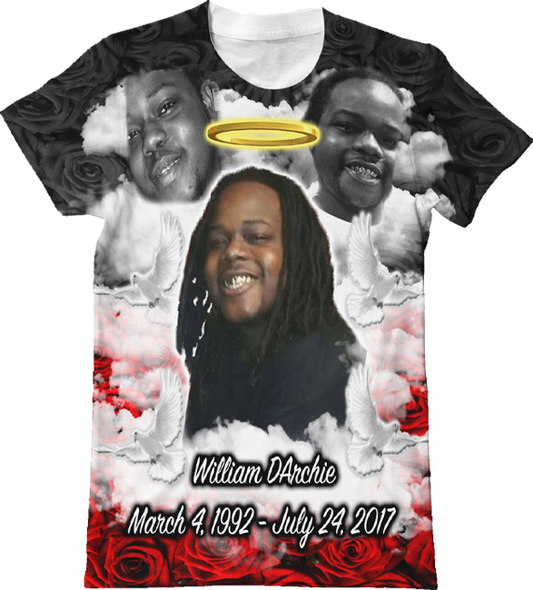 Clouds and Roses Memorial All-Over 3D Sublimated Shirt